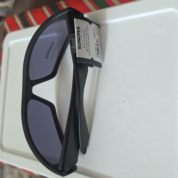 SONOMA BRAND MEN'S 100% UV PROTECTION BLACK SUNGLASSES - Picture 13 of 13